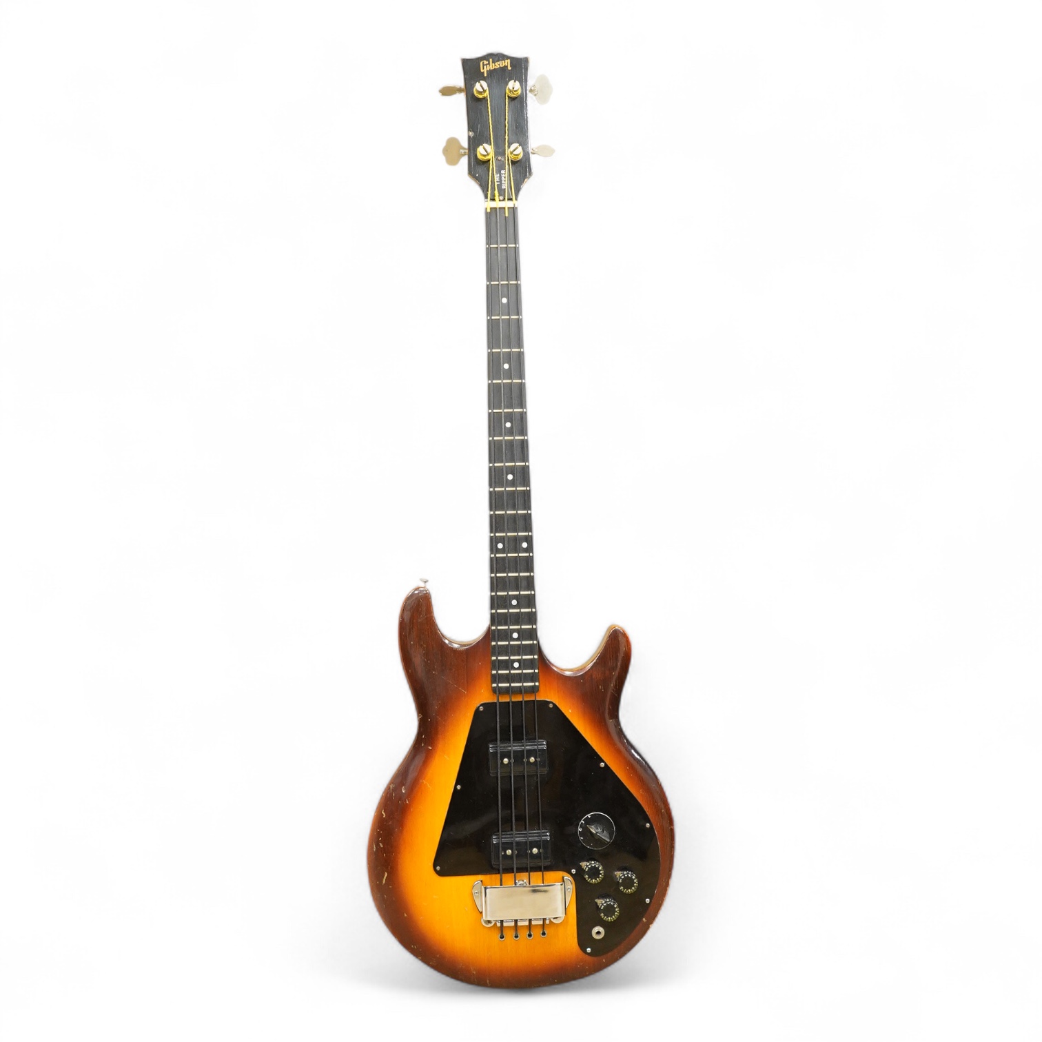 A Gibson Ripper bass guitar s/n 101536, c.1975 in Tobacco Sunburst finish (672 examples only produced in this finish), understood to have been owned by Rick Danko of The Band, with a soft gigging case with shoulder strap